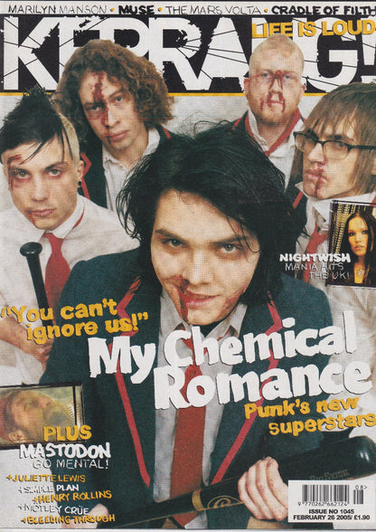 Kerrang! - Febuary 2005 - Lacuna Coil On Cover