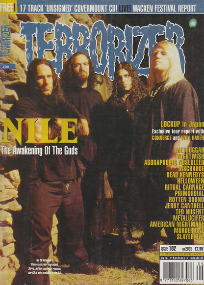 Terrorizer - December 2002 - Nile On Cover
