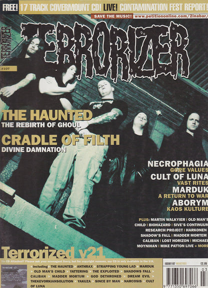 Terrorizer - March 2003 - The Haunted On Cover