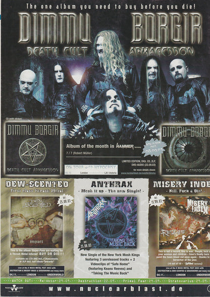 Terrorizer - December 2003 - Zyklon On Cover