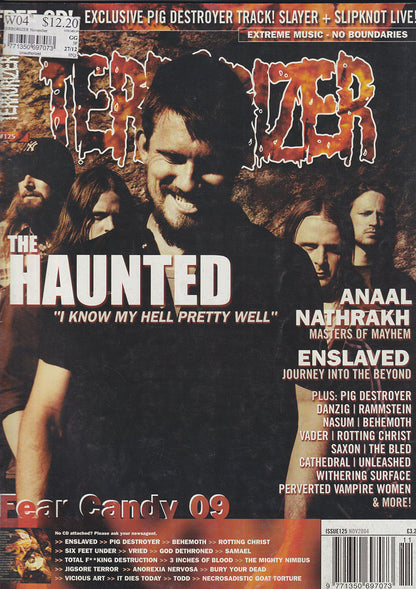Terrorizer - November 2004 - The Haunted On Cover
