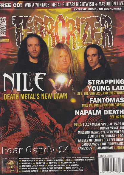 Terrorizer - April 2005 - Nile On Cover