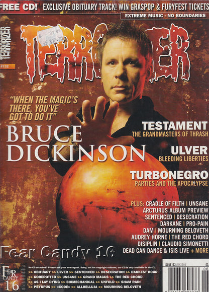 Terrorizer - December 2005 - Bruce Dickinson On Cover