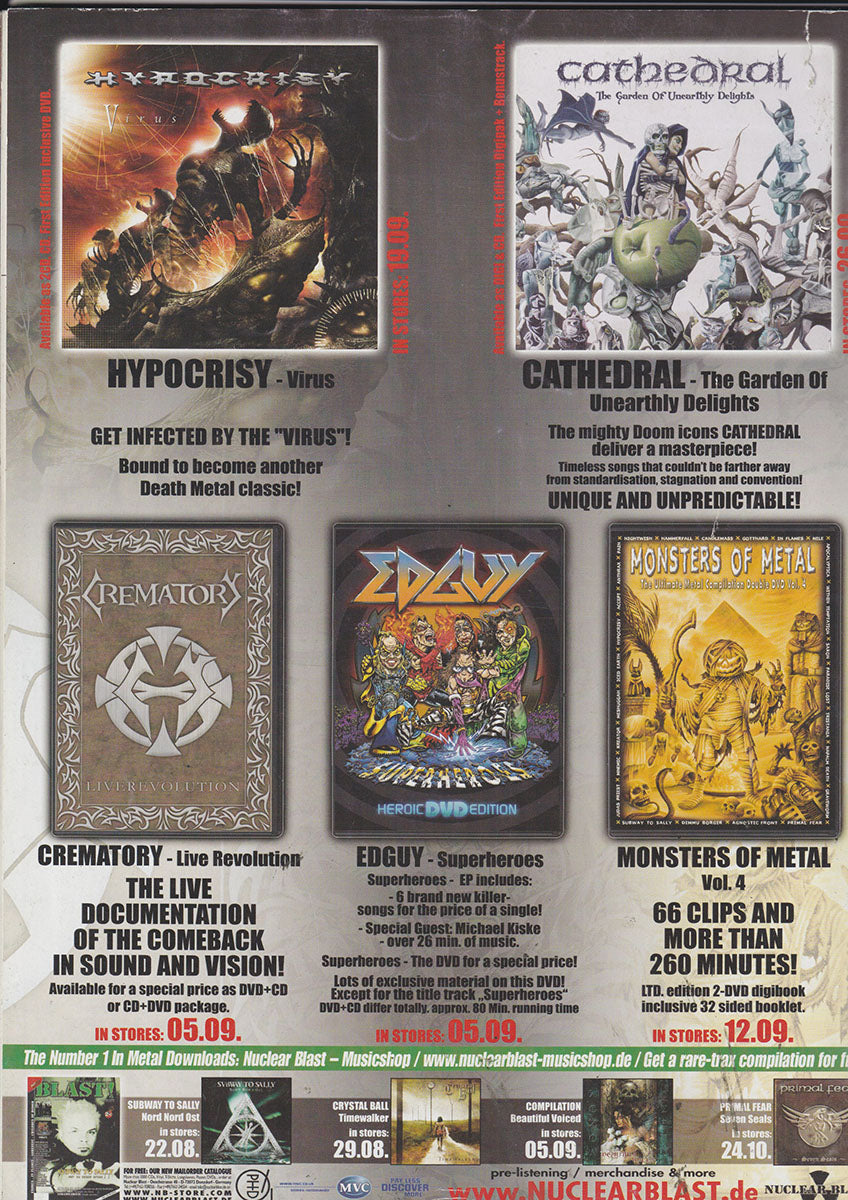 Terrorizer - September 2005 - Dragonforce On Cover