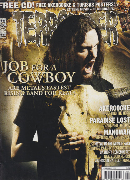 Terrorizer - December 2007 - Job For A Cowboy On Cover