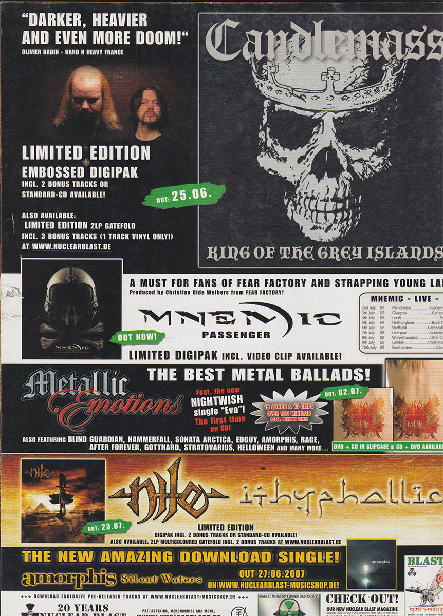 Terrorizer - December 2007 - Job For A Cowboy On Cover