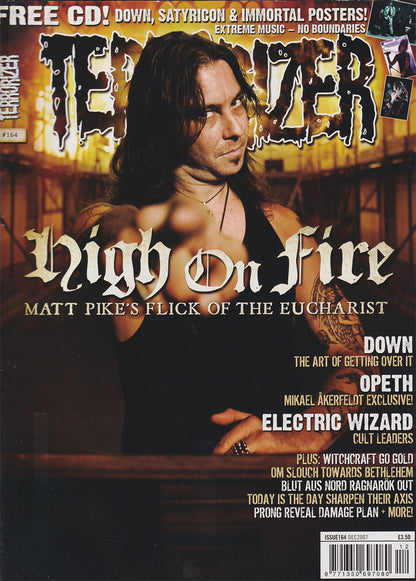 Terrorizer - December 2007 -  High On Fire On Cover