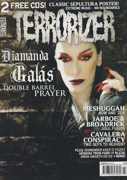 Terrorizer - March 2008 -  Diamanda Galás On Cover