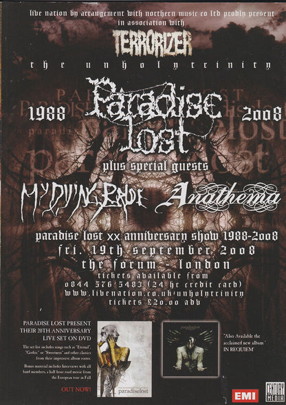 Terrorizer - September 2008 -  Paradise Lost On Cover