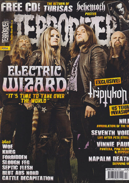 Terrorizer - December 2010 -  Electric Wizzard On Cover