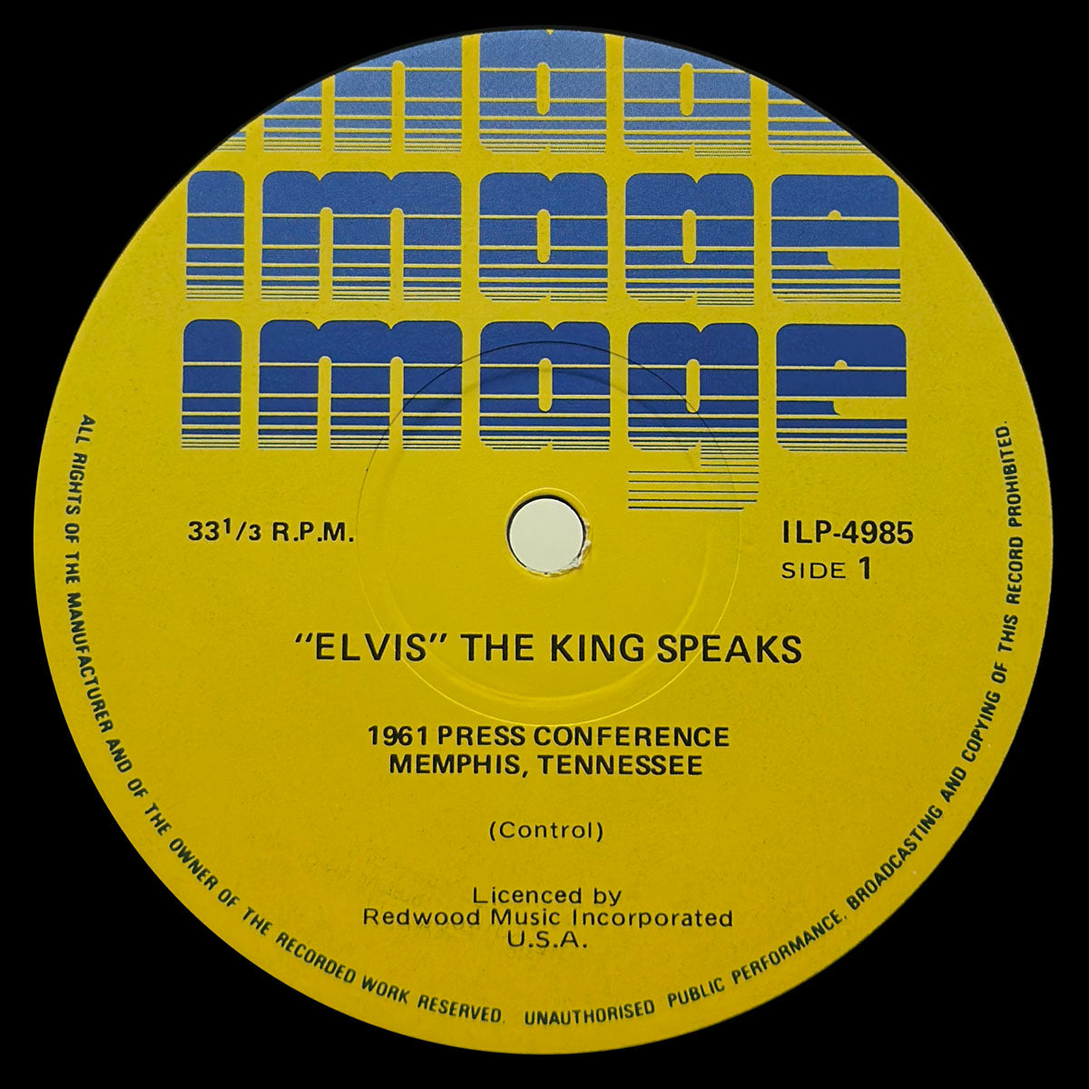 The King Speaks-Original Elvis Presley Press Conference Memphis 1961 - Image 3