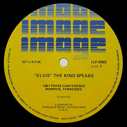 The King Speaks-Original Elvis Presley Press Conference Memphis 1961 - Image 3