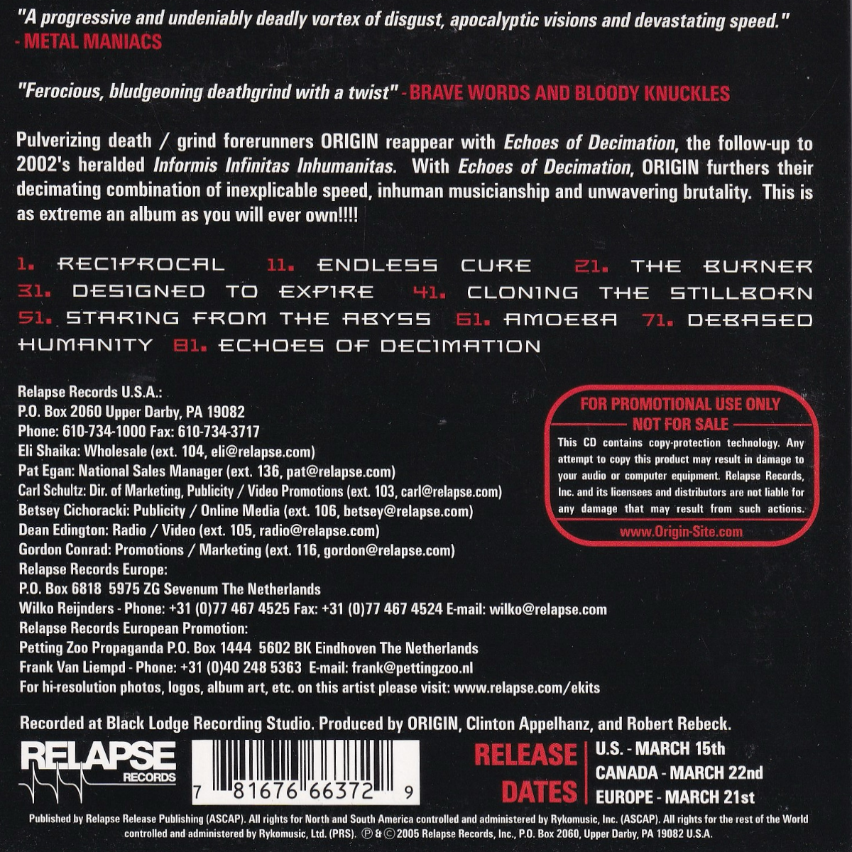 Echoes Of Decimation - Image 2