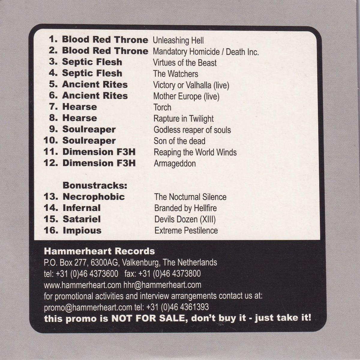HHR Promotional sampler 2 - Image 2
