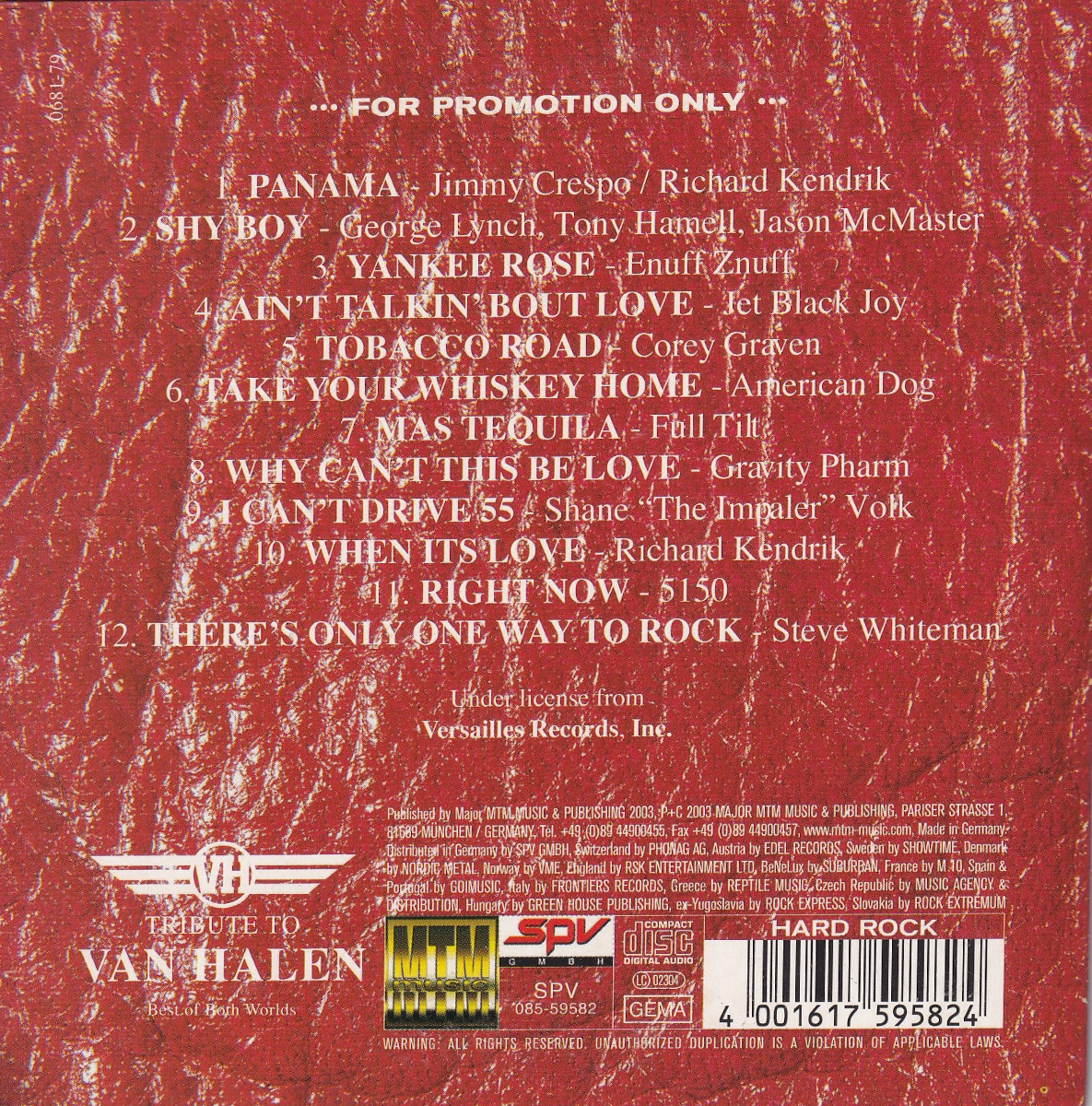 Best Of Both Worlds - A Tribute To Van Halen - Image 2