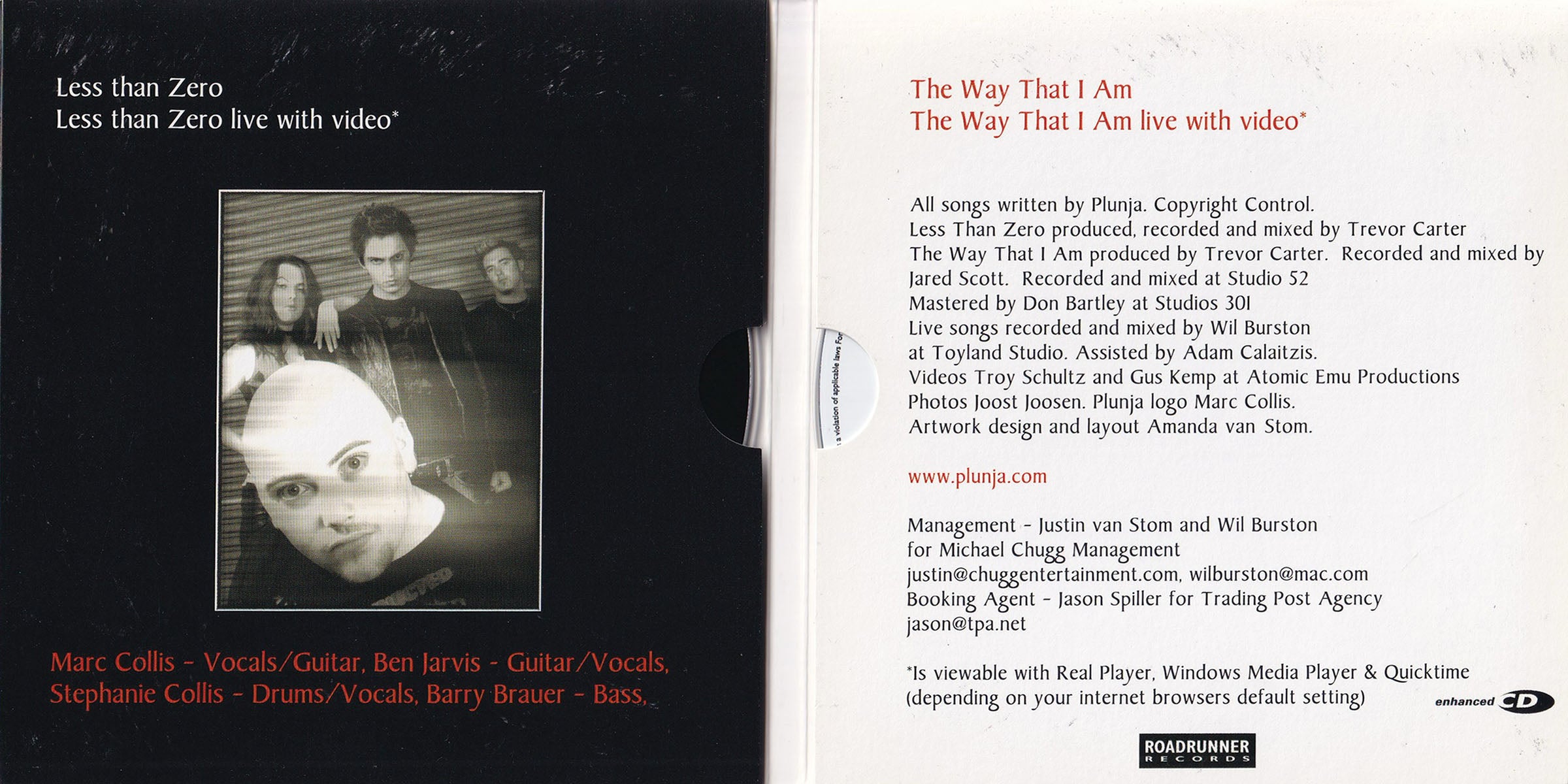 Plunja - Less Than Zero / The Way That I Am - Image 3