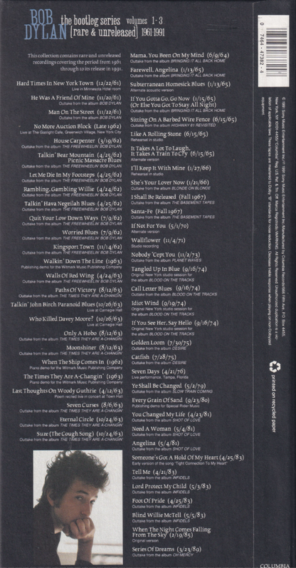 The Bootleg Series Volumes 1-3 [Rare & Unreleased] 1961-1991 - Image 2