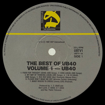 The Best Of UB40 - Volume One - Image 4