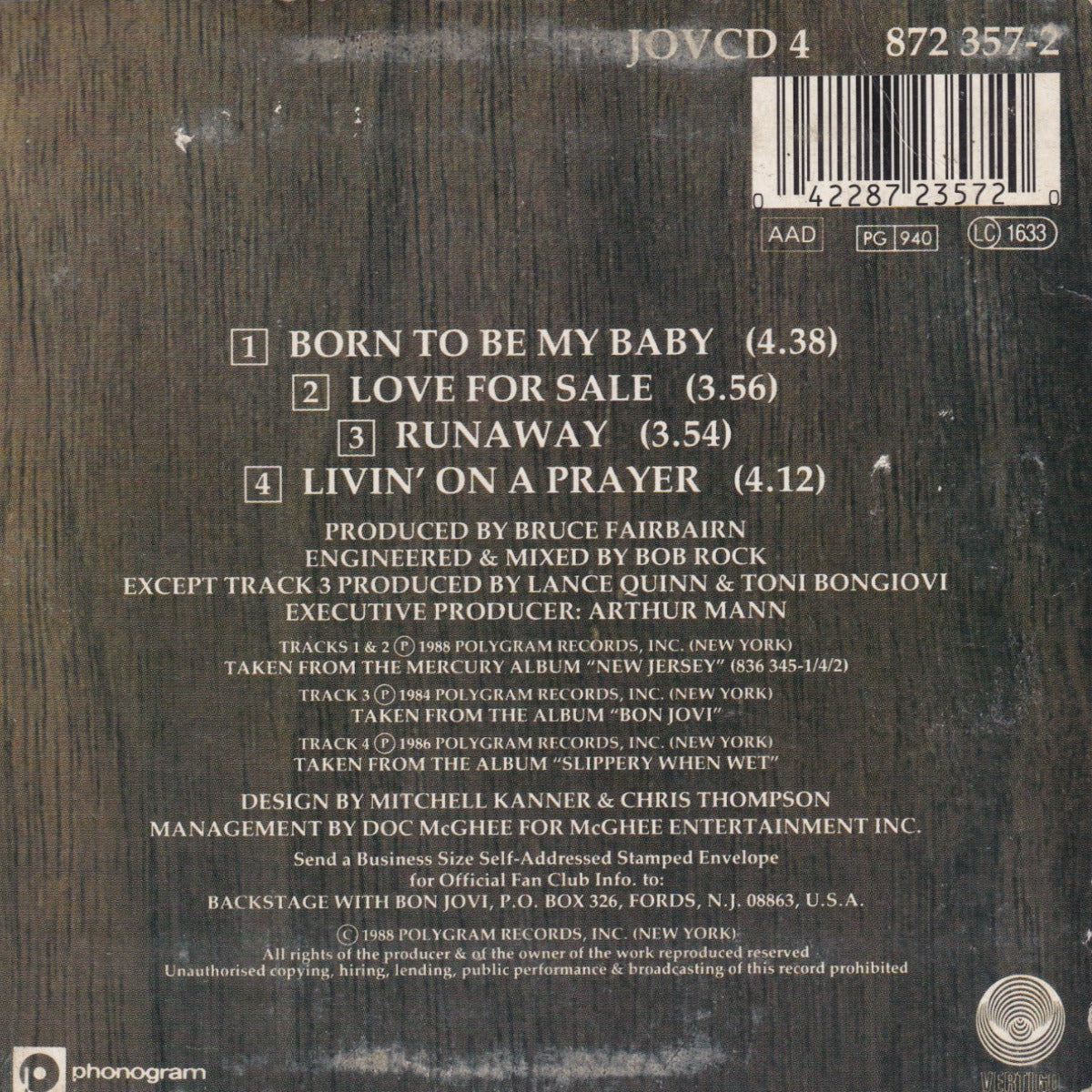 Born To Be My Baby - Image 2