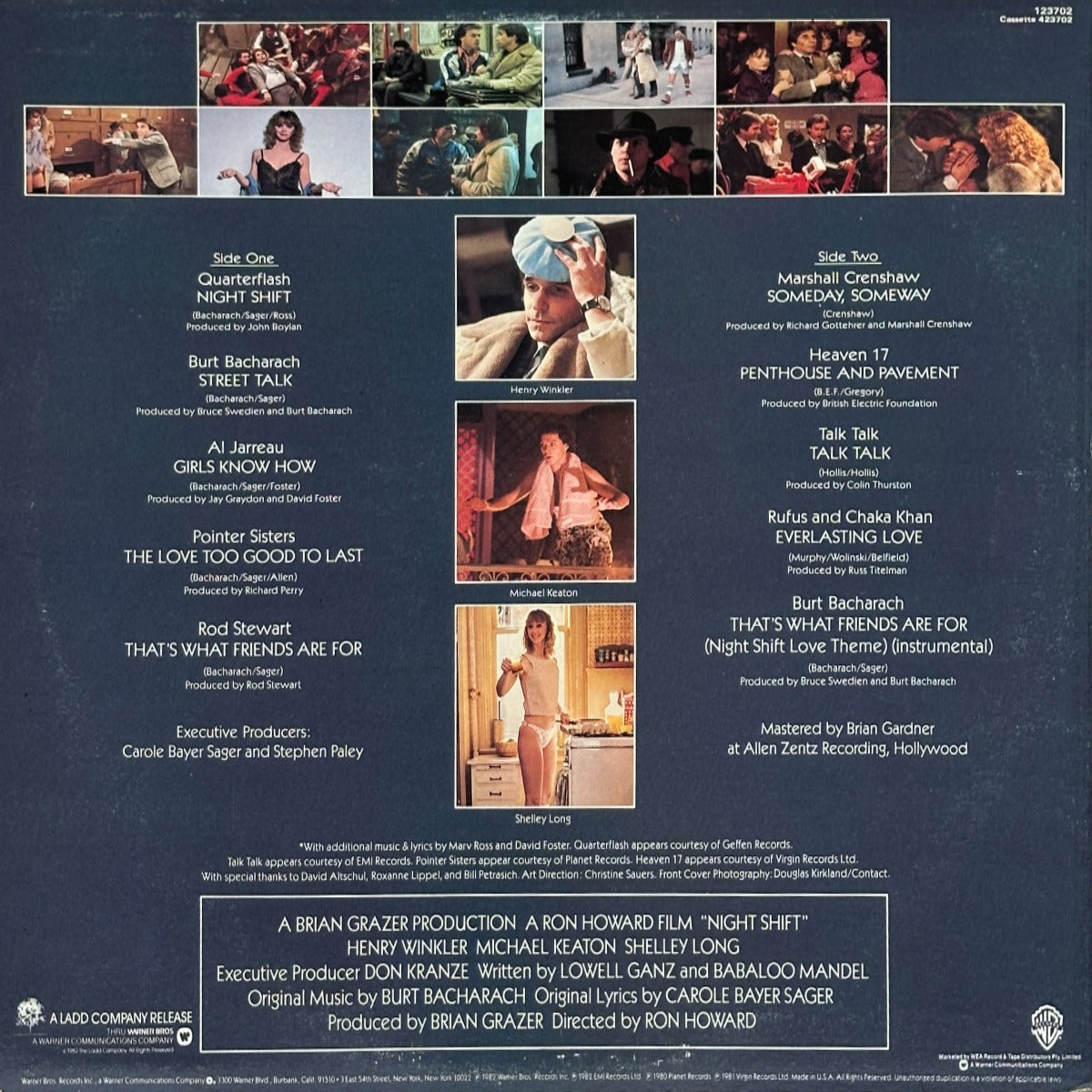 Night Shift - Original Sound Track From The Ladd Company Motion Picture - Image 2