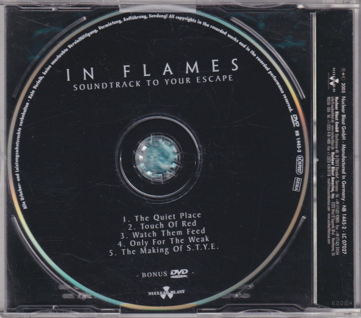 Soundtrack To Your Escape - Bonus DVD - Image 2