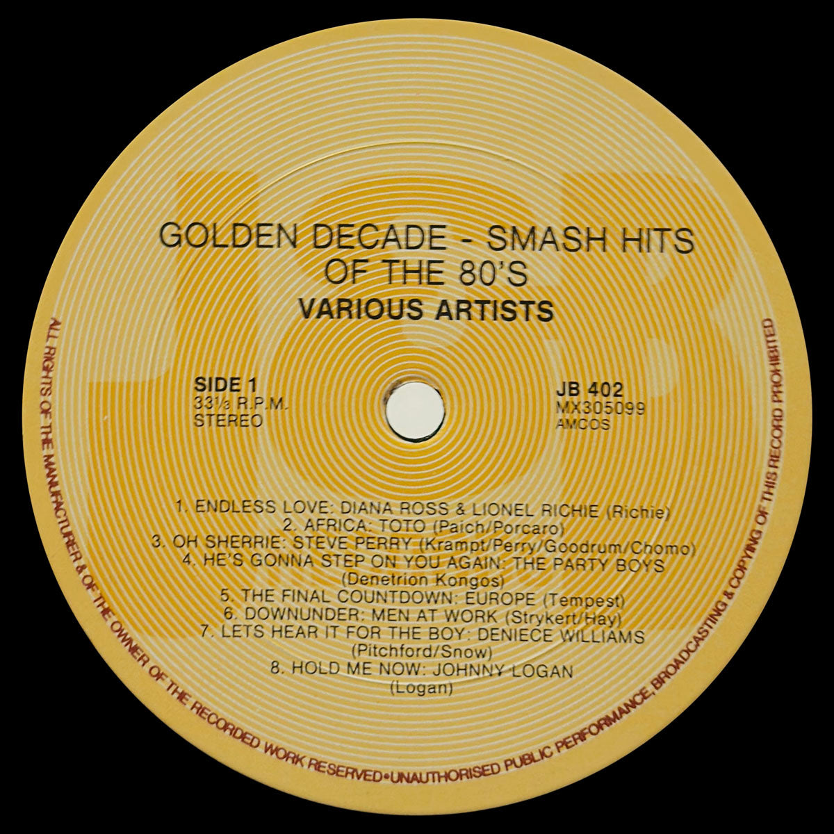 Golden Decade - 16 Smash Hits Of The 80's - Image 3