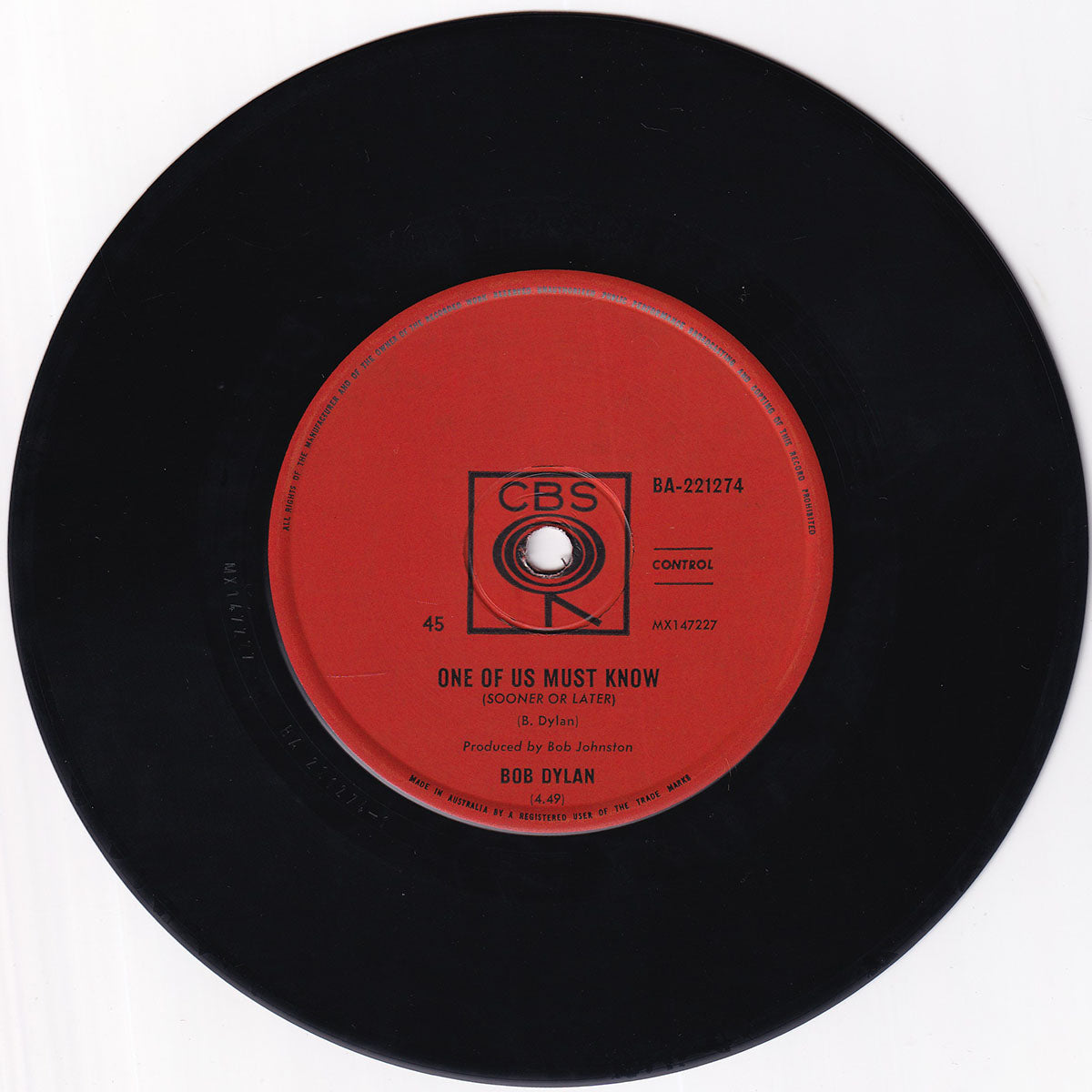 One Of Us Must Know (Sooner Or Later) / Queen Jane Approximately - Image 3