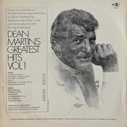 Dean Martin's Greatest Hits! Vol. 1 - Image 2