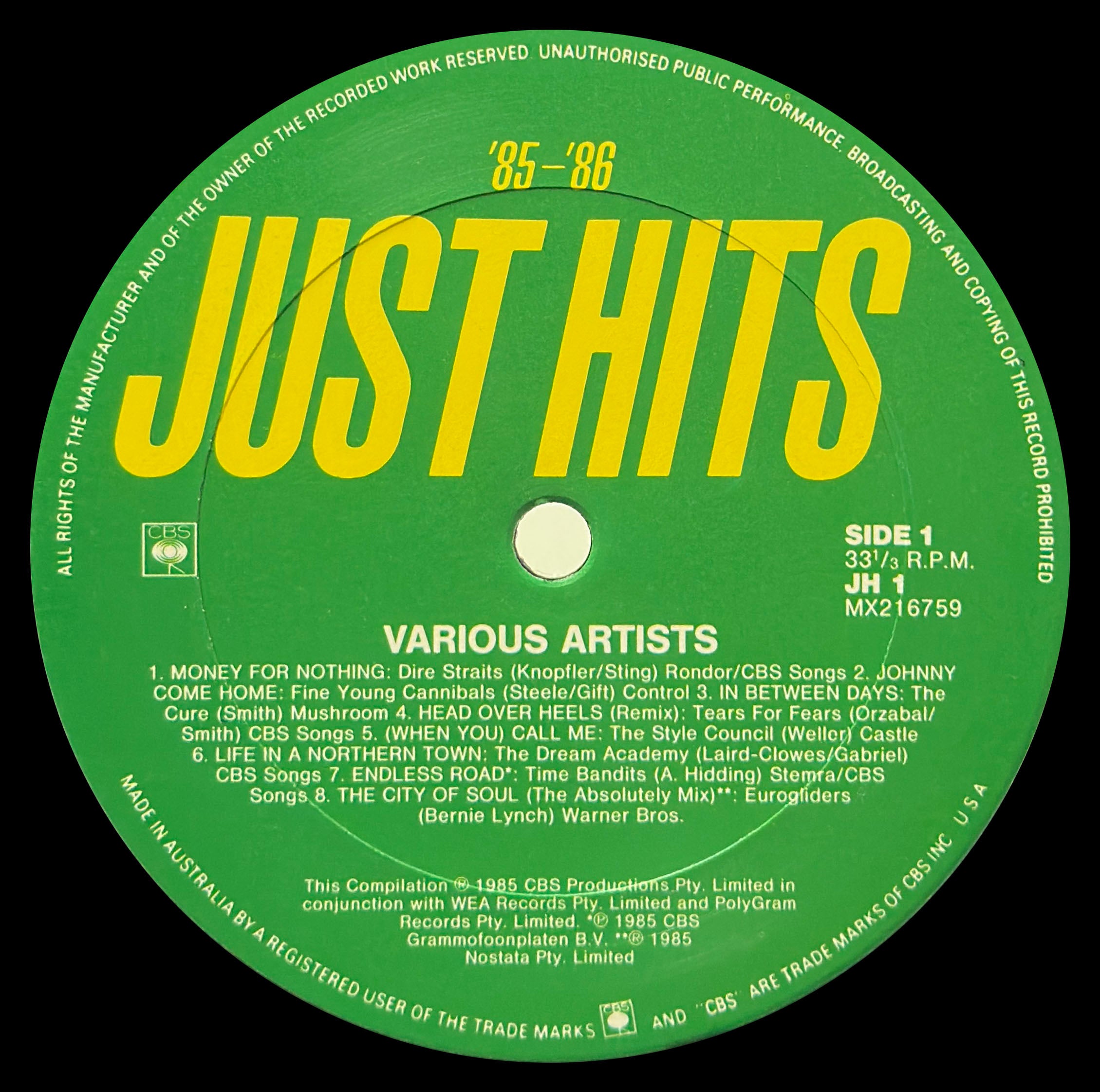 Just Hits '85-'86 - Image 3