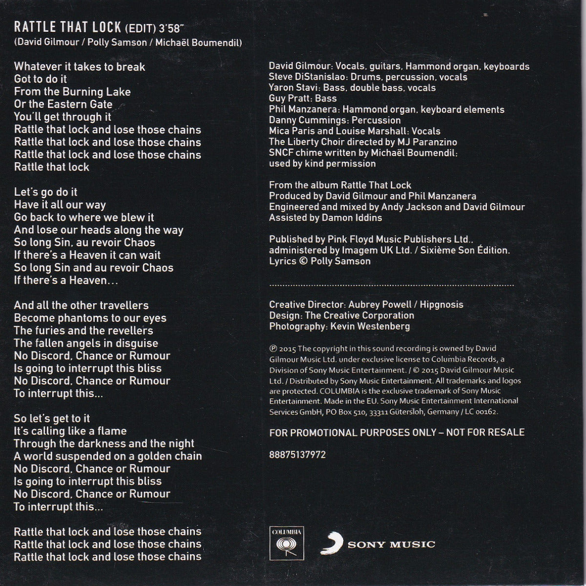 Rattle That Lock - Image 2