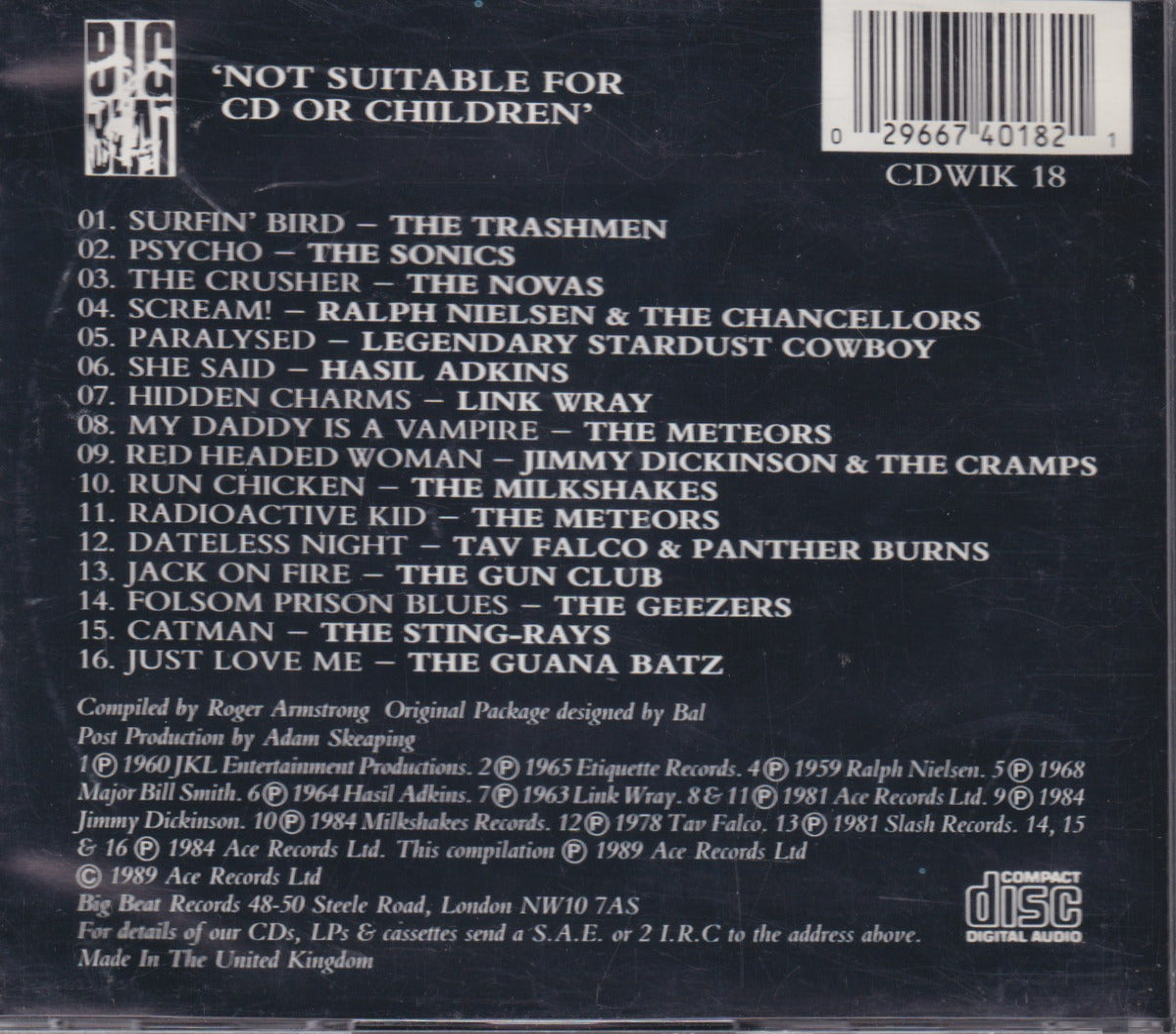 Rockabilly Psychosis And The Garage Disease - Image 2