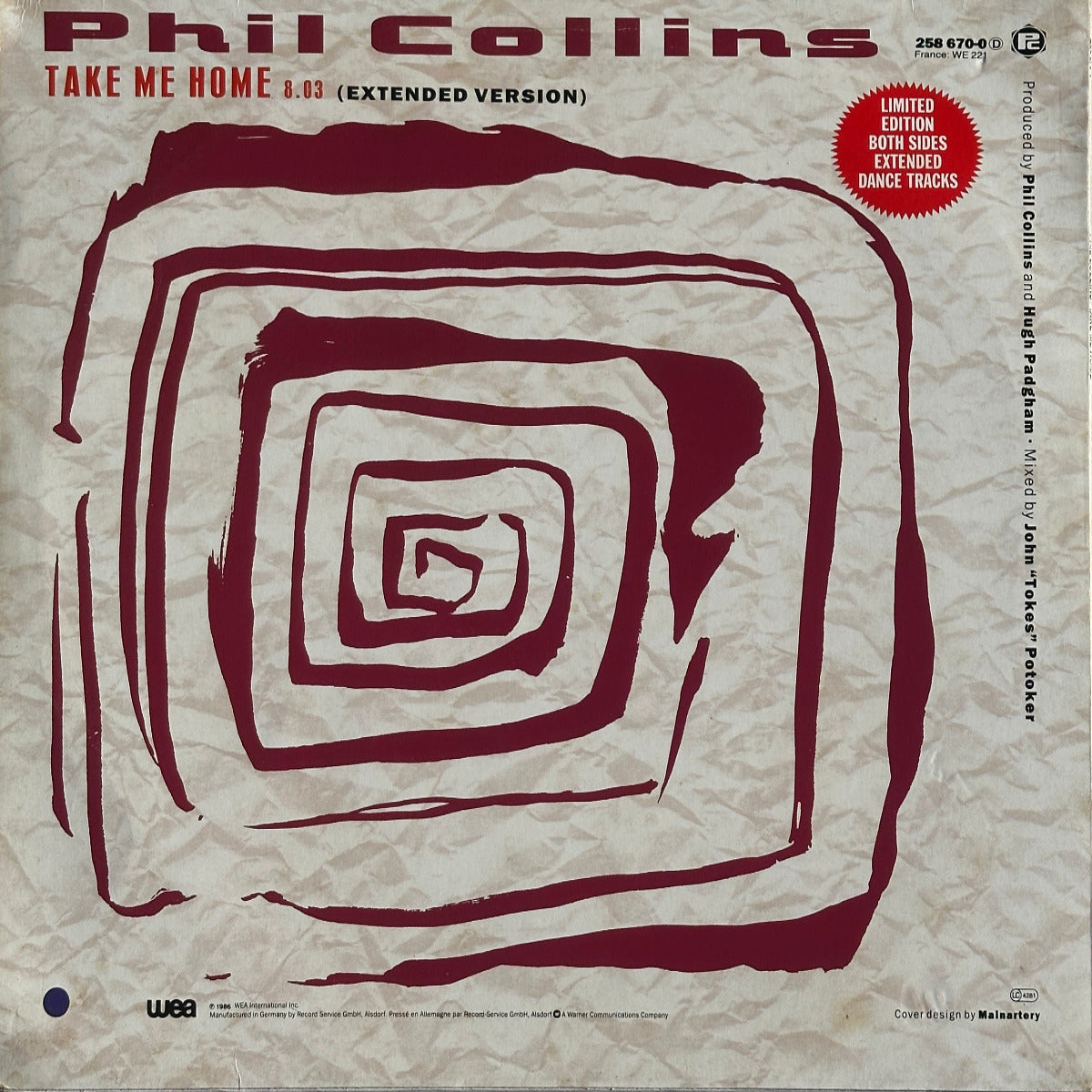 (Sussudio / Don't Lose My Number / You Can't Hurry Love) / Take Me Home (Extended Version) - Image 2
