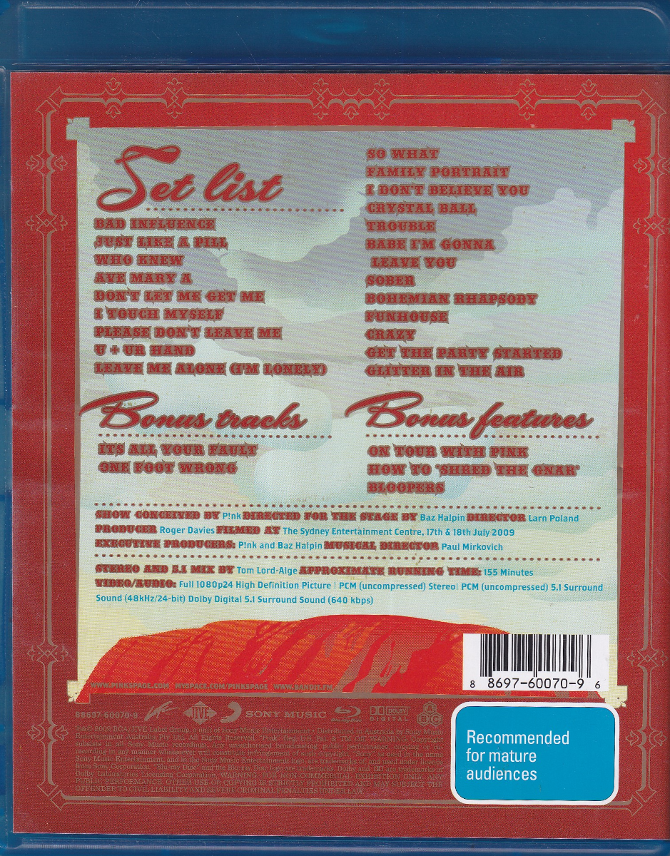 Funhouse Tour - Live In Australia - Image 2