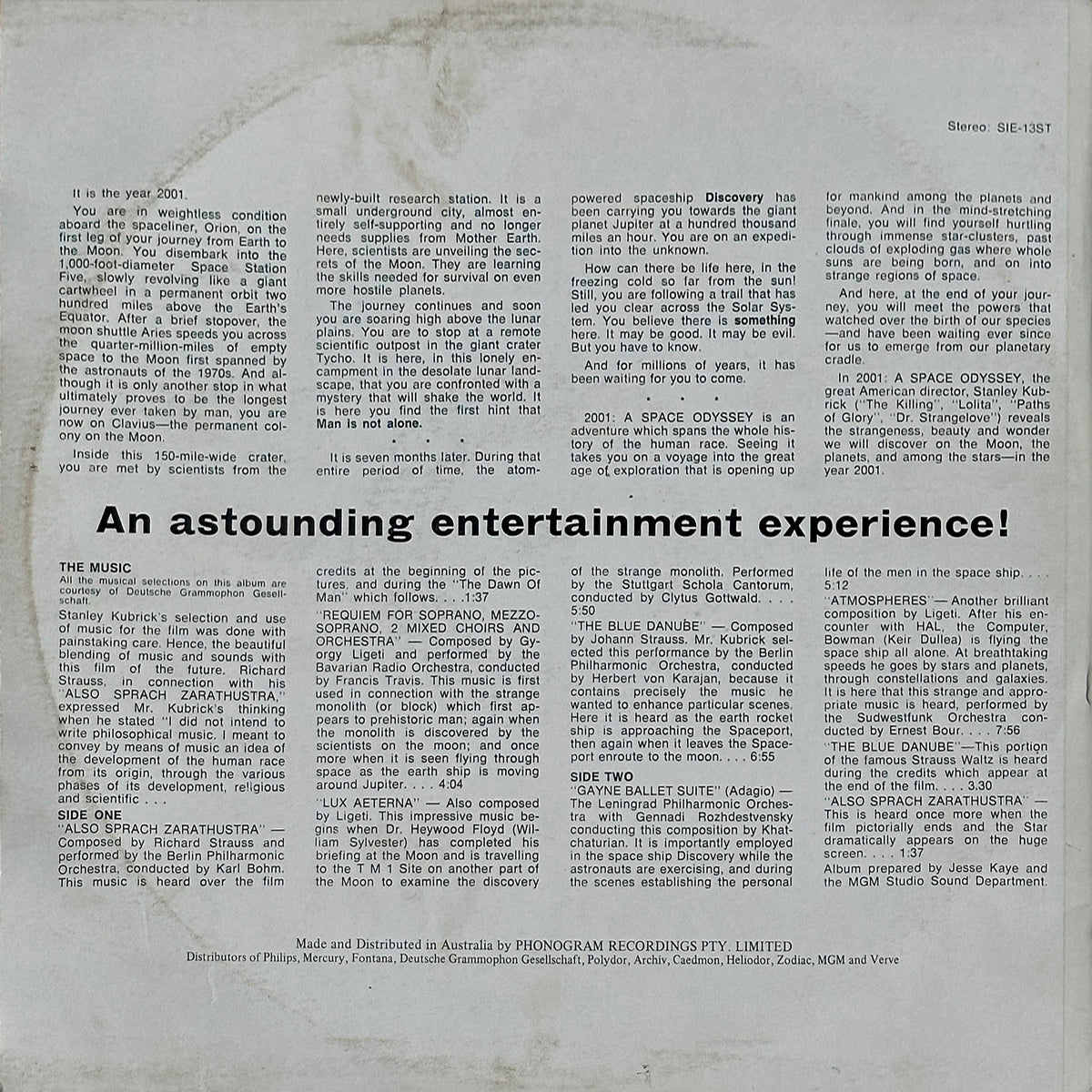 2001: A Space Odyssey (Music From The Motion Picture Soundtrack) - Image 2