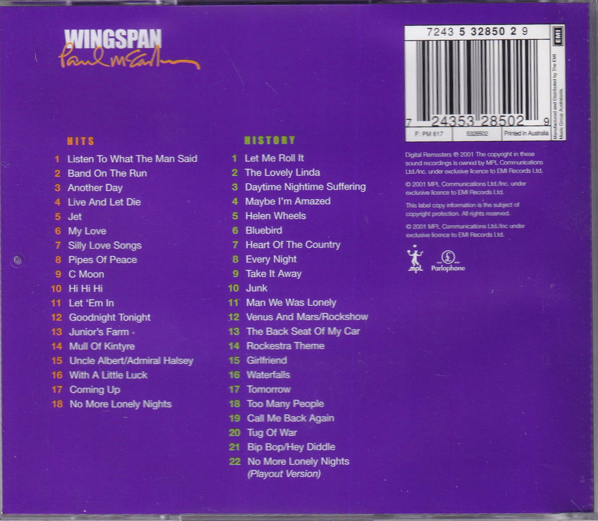 Wingspan - Hits And History - Image 4