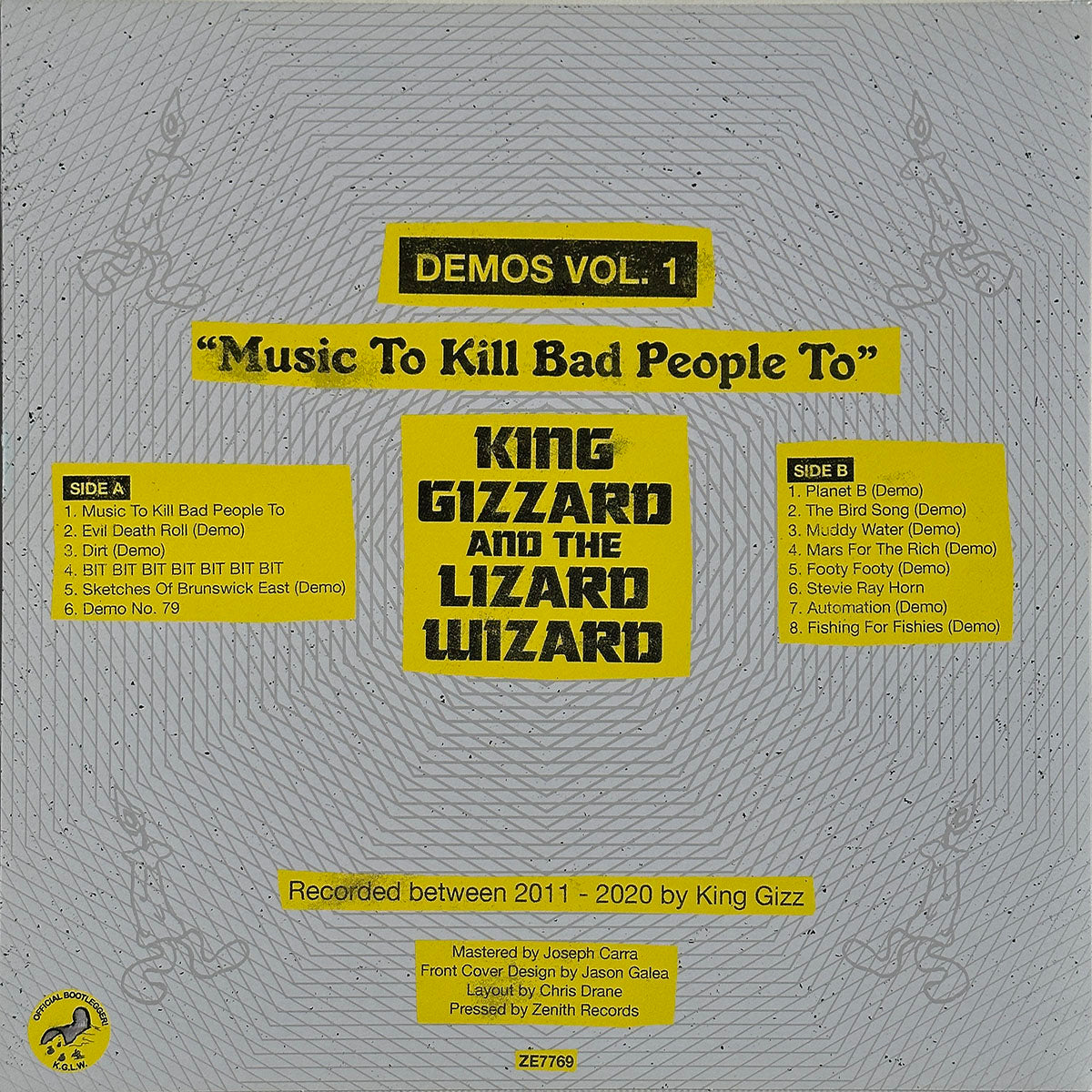 Demos Vol 1 "Music To Kill Bad People To" - Image 2
