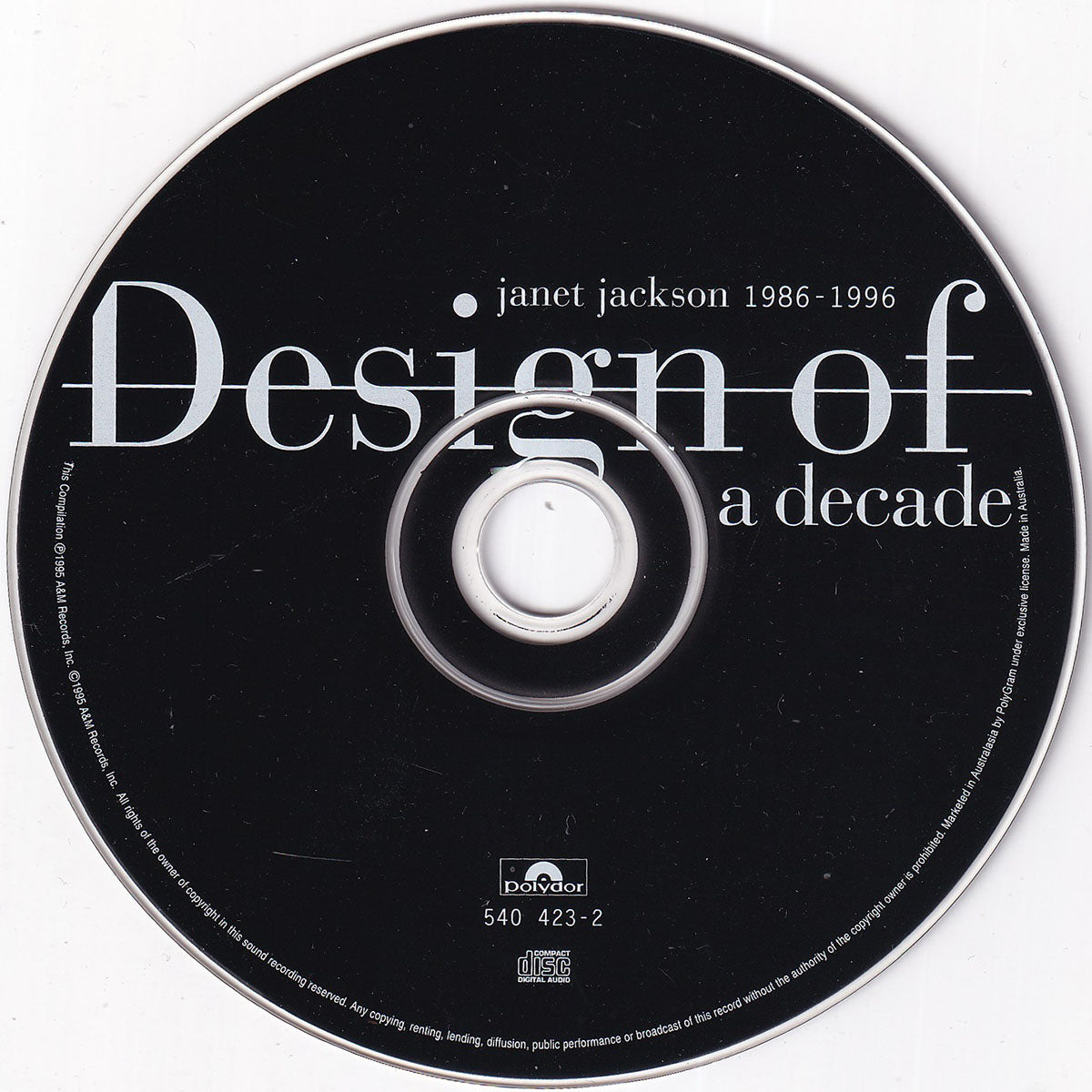 The Limited Edition, 7 Track CD From "Design Of A Decade 1986/1996" - Image 3