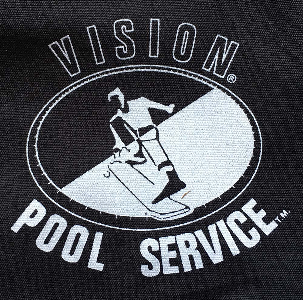 Black &#39;Vision Pool Service&#39; Button-Up Shirt