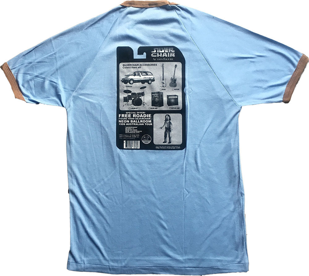 Star Wars Action Figure Design Sky Blue Bonds Style T-Shirt