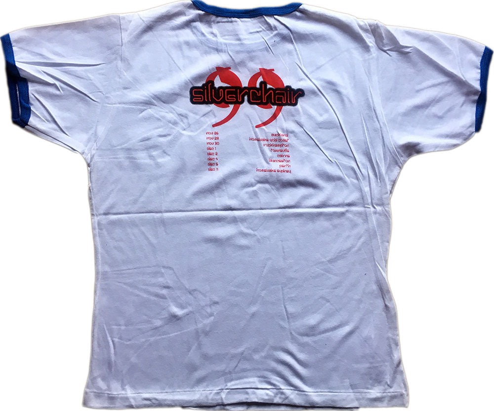 Glow In The Dark Flouro Tube Design 1999 Oz Tour Girls White T-Shirt