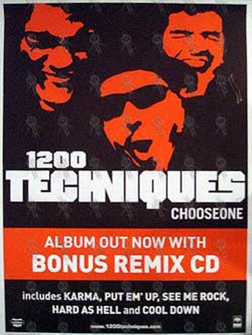 1200 TECHNIQUES - &#39;Choose One - Limited Edition&#39; Album Poster - 1