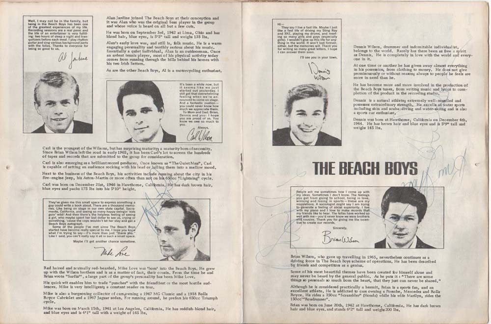 1970 Australia & New Zealand Tour Program