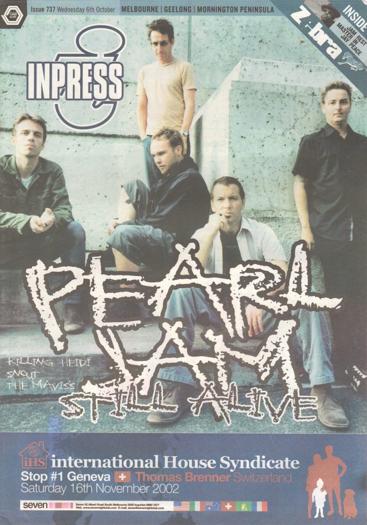 Inpress - 6th October 2006 - Issue #737 - Pearl Jam On Cover
