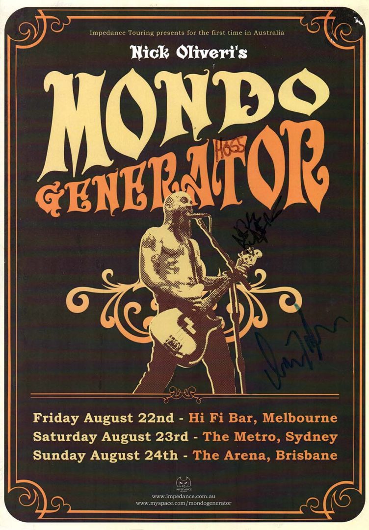2008 Australian Tour Poster