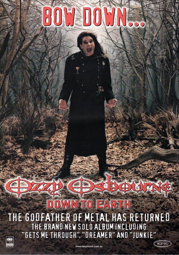 Down To Earth Album Promo Poster