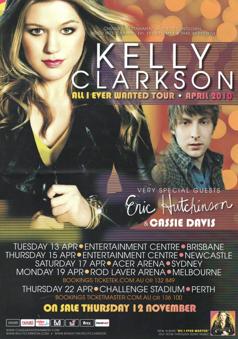 All I Ever Wanted April 2010 Tour Poster