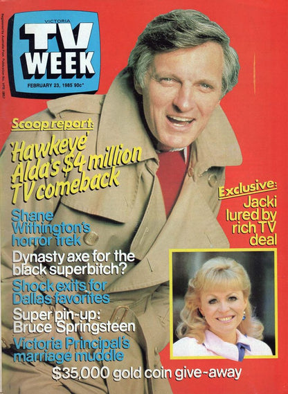 TV Week ��� 23rd February 1985 ��� Alan Alda On Cover