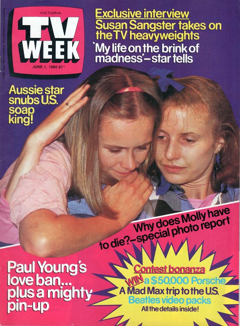 TV Week ��� 1st June 1985 ��� Penny Cook And Anne Tenney Of A Country Practice On Cover