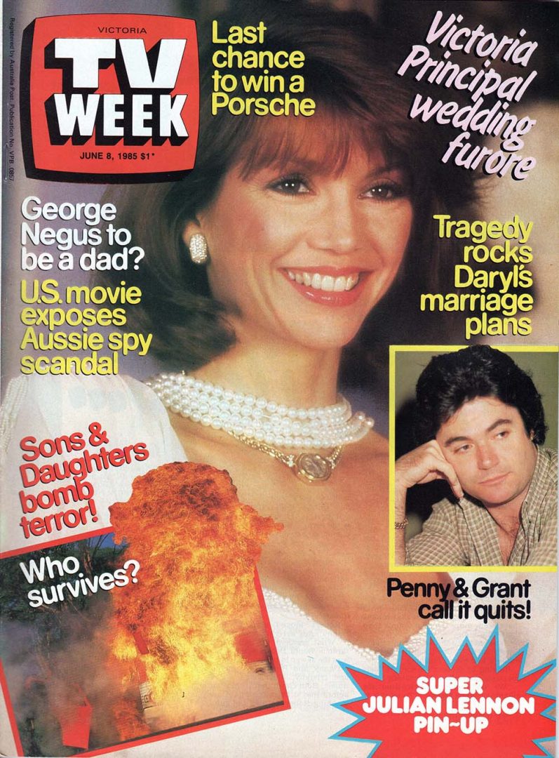 TV Week ��� 8th June 1985 ��� Victoria Principal On Cover