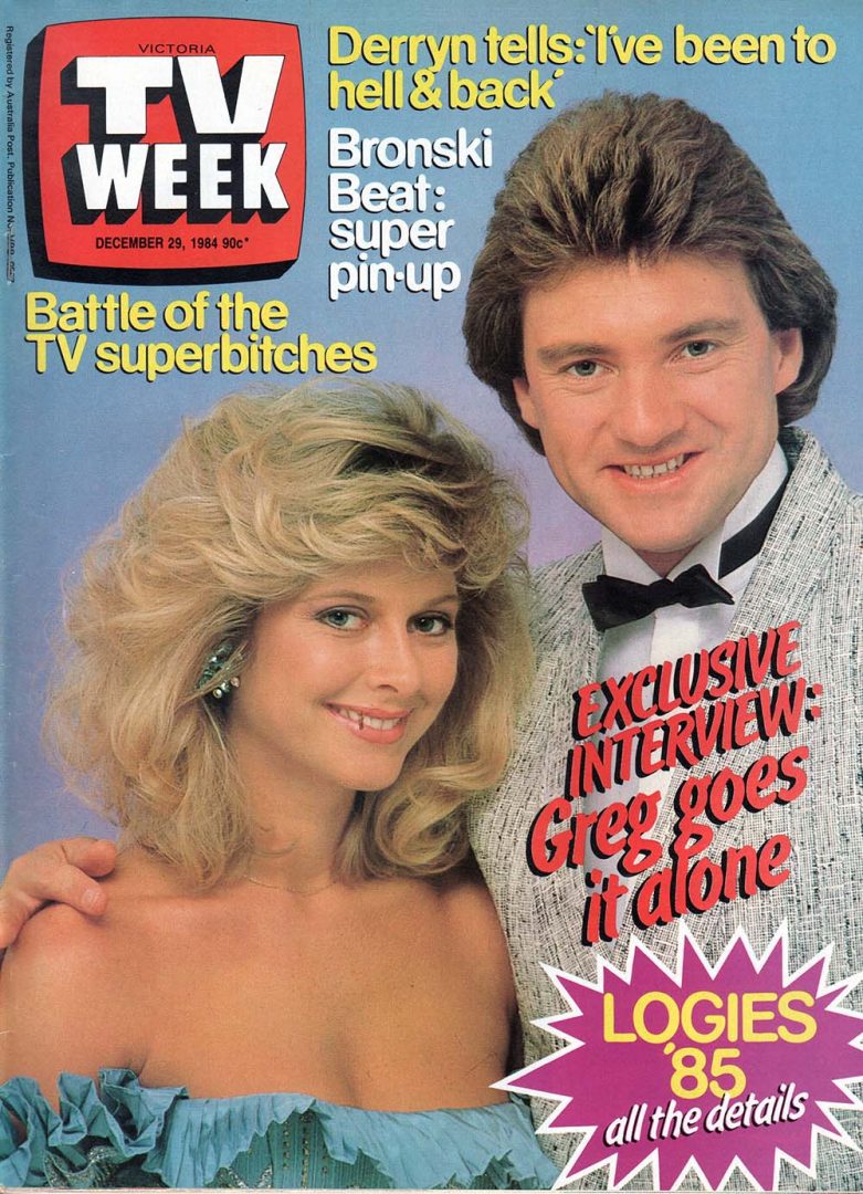 TV Week - 29th December 1984 - Greg Evans &amp; Debbie Newsome Of A Perfect Match On Cover